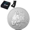 2023 1 oz AC/DC Frosted Silver Coin .999 Fine - Royal Australian Mint (w/Box & COA)
