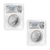 2024 Morgan and Peace Silver Dollar 2-Coin Set PCGS MS 70 FS (Morgan/Peace)