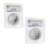 2024 Morgan and Peace Silver Dollar 2-Coin Set PCGS MS 70 FS