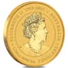 2024 1/20 oz Colorized Gold Lunar Blue Dragon BU Perth Mint