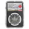 2024 1 oz Canadian Silver Maple Leaf Pulsating Forest Fields Ultra High Relief NGC Reverse PF 69