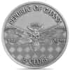 2024 Ghana 1 oz Biker Memento Mori Antiqued High Relief Silver Coin