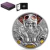 2024 Ghana 1 oz Biker Memento Mori Antiqued High Relief Silver Coin