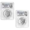 2025-S Morgan and Peace Silver Dollar Proof 2-Coin Set PCGS PF 69 FS (Morgan/Peace)