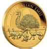 2025 1 oz Gold Australian Emu Perth Mint .9999 Fine BU