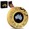 2025 2 oz Proof Gold Great Southern Land Blue Lepidolite Coin Perth Mint