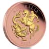 2025 Australia Five Sovereign Reverse Gilded Proof Gold Coin Perth Mint