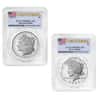 2025-S Morgan and Peace Silver Dollar Proof 2-Coin Set PCGS PF 69 FS