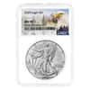 2025 1 oz Silver American Eagle NGC MS 70 Mountain Label