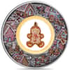 2026 2 oz Gingerbread Christmas Antiqued Colorized Silver Coin Perth Mint