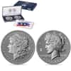 2026-P Morgan and Peace Silver Dollar Diamond Field 2-Coin Set (w/Box & COA)