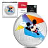 2020 Niue 1 oz Colorized Silver Disney Mickey Mouse Sports - Faster and Stronger Coin (w/Box & COA)
