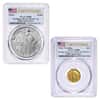 2026 Best of US Mint 1916 Standing Liberty Quarter Dollar Gold Coin & Silver Medal Set PCGS SP/MS 69 FS