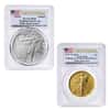 2026 Best of US Mint 1916 Walking Liberty Half Dollar Gold Coin & Silver Medal Set PCGS SP/MS 69 FS