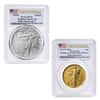 2026 Best of US Mint 1916 Walking Liberty Half Dollar Gold Coin & Silver Medal Set PCGS SP/MS 70 FS