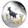 2027 1 oz Proof Colorized Silver Lunar Goat Perth Mint