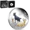 2027 1 oz Proof Colorized Silver Lunar Goat Perth Mint