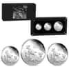 2027 3.5 oz Proof Silver Lunar Goat 3-Coin Set Australian Perth Mint