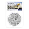2027 1 oz Silver American Eagle NGC MS 70 ER Mountain Label
