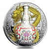 2018 17.5 gram Niue Proof Silver $1 Qianlong Vase Wanshou Lianyan Coin (w/Box & COA)