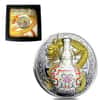 2018 17.5 gram Niue Proof Silver $1 Qianlong Vase Wanshou Lianyan Coin (w/Box & COA)