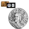 2020 2 oz Silver Niue Hector of Troy - Nine Worthies Series Antiqued High Relief $5 Coin (w/Box & COA)