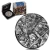 2018 2 oz Silver Hussars - Warfare Series High Relief Antiqued Coin Perth Mint (w/Box & COA)