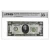 1928 B $20 Federal Reserve Note Philadelphia PMG VF 35 EPQ