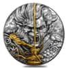 2020 2 oz Silver Niue Monkey King vs Erlang Shen - Chinese Gods Series Antiqued High Relief $5 Coin (w/Box & COA)