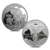 1996 1/4 oz Gold South Africa Natura Elephant and 2002 Silver Elephant Proof 5-coin Set (w/Box & COA)
