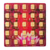 25 x 1 Gram PAMP Suisse Diwali Lakshmi & Sacred Cow Gold Bar .9999 Fine Multigram+25