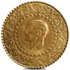 25 Kurush Turkey Ataturk Gold Coin AU/BU (Random Year)