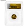 2.5 Gram Generic Gold Round ICG MS/PF 70