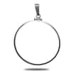Sterling Silver 32.7 mm Coin Bezel Frame Mount for 1 oz Gold American Eagle $50 Coin