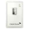 2 gram Credit Suisse Statue of Liberty Platinum Bar .9995 Fine (In Assay)