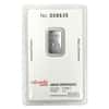 2 gram Credit Suisse Statue of Liberty Platinum Bar .9995 Fine (In Assay)