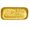 2 oz Engelhard Gold Vintage Loaf Style Bar .9999 Fine