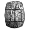 3 oz Egyptian Horus Hand Poured Silver Relic Bar .999 Fine