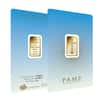 Box of 25 - 5 gram PAMP Suisse Gold Bar - Romanesque Cross (in Assay) .9999 Fine