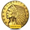 $5 Gold Half Eagle Indian Head - Ex Jewelry (Random Year)