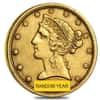 $5 Gold Half Eagle Liberty Head - Ex Jewelry (Random Year)