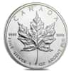 1 oz Silver Canadian Maple Leaf (Milky, Cull, Damaged, Circulated, Cleaned)