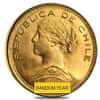 Chile Gold 100 Pesos AU (Random Year,1926-1980)