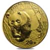 2001 1/20 oz Gold China Panda 20 Yuan Coin