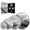 1997 W Platinum 1.85 oz American Eagle Proof 4-coin set W/Box & COA