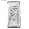 5 Grain Generic Silver Bar .999 Fine