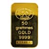 50 Gram Johnson Matthey London Gold Bar .9999 Fine