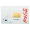 5 Gram Coca-Cola® Holiday Polar Bear PAMP Suisse Gold Bar (White Assay)