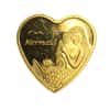 5 gram PAMP Suisse Gold Mermaid Heart .9999 Fine (Secondary Market, Rare)