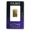 5 gram PAMP Suisse Leopard Skin Gold Ingot Pendant